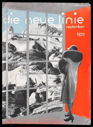 Proof of the cover to the first issue of Die neue Linie