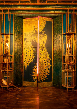 Installation view of Filthy Lucre