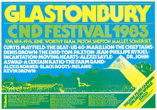 Glastonbury Festival poster, 1983. 