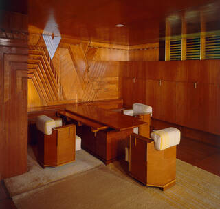 panelled room