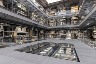 Large museum storage hall 