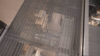 Metal grate flooring